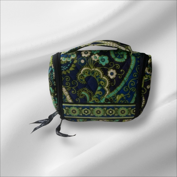 Vera Bradley Blue and Green Toiletry Organizer - Picture 1 of 9